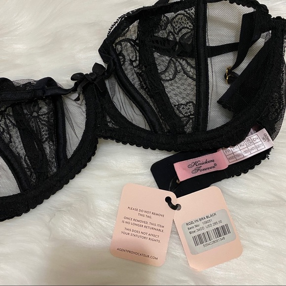 NWT Agent Provocateur Rozlyn Black Bra - Picture 10 of 10